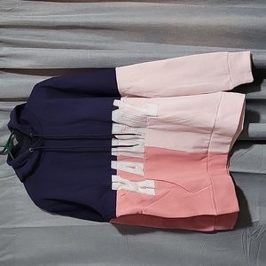 KANGOL Colorblock Patch Work Hoodie Large Men's